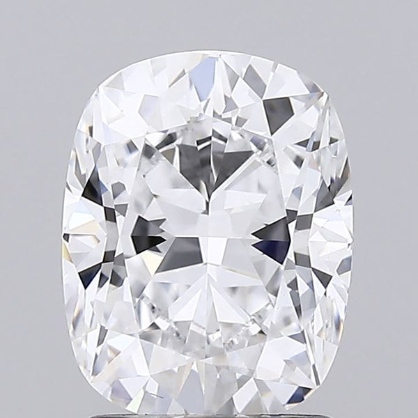 Lab-Grown 2.02 Carat Cushion Modified Brilliant Cut Diamond color D Clarity VS2 With GIA Certificate, precious stones, engagement diamonds
