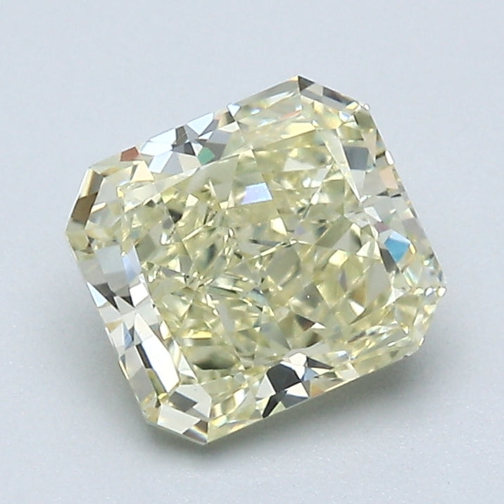 1.41 Carat Radiant Cut Diamond color Fancy Light  Yellow Clarity VS1, natural diamonds, precious stones, engagement diamonds