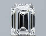 Lab-Grown 1.25 Carat Emerald Cut Diamond color D Clarity VVS2, precious stones, engagement diamonds