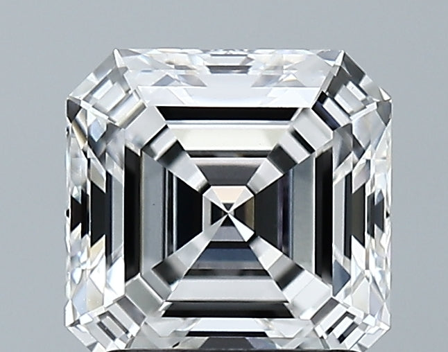 Lab-Grown 1.90 Carat Asscher Cut Diamond color E Clarity VVS2 With GIA Certificate, precious stones, engagement diamonds