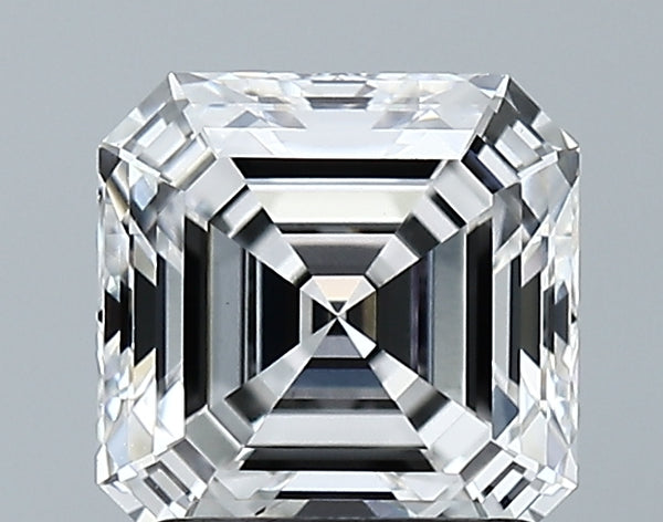 Lab-Grown 1.90 Carat Asscher Cut Diamond color E Clarity VVS2 With GIA Certificate, precious stones, engagement diamonds