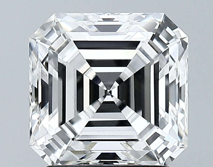 Lab-Grown 2.21 Carat Asscher Cut Diamond color E Clarity VS1 With GIA Certificate, precious stones, engagement diamonds