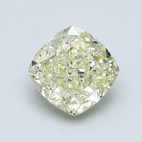 1.01 Carat Cushion Brilliant Natural Mined Diamond Fancy Light  Yellow Color VS1 Clarity With GIA Certificate, natural diamonds, precious stones, engagement diamonds