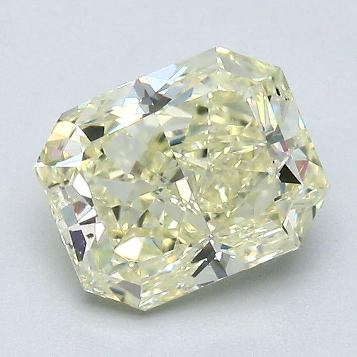 1.67 Carat Radiant Cut Diamond color Fancy Light  Yellow Clarity SI2, natural diamonds, precious stones, engagement diamonds