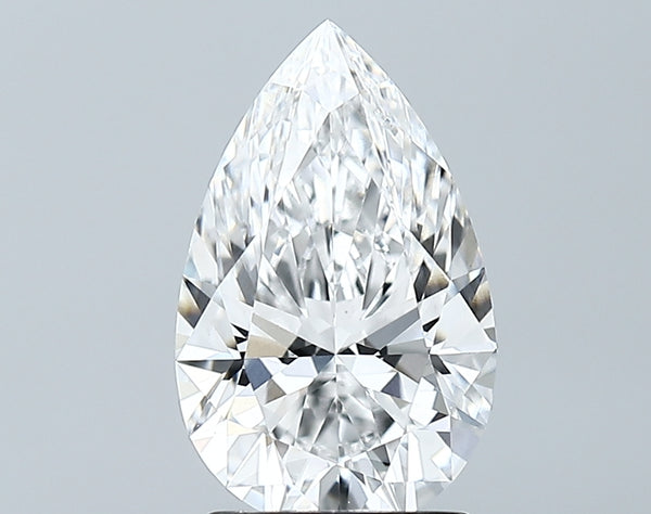 Lab-Grown 2.17 Carat Pear Shape Diamond color E Clarity VVS2, precious stones, engagement diamonds
