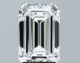 Lab-Grown 2.94 Carat Emerald Cut Diamond color E Clarity VVS2 With GIA Certificate, precious stones, engagement diamonds