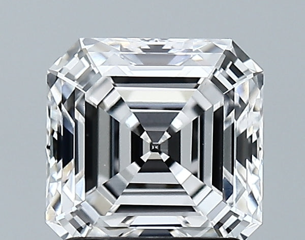 Lab-Grown 1.81 Carat Asscher Cut Diamond color E Clarity VVS1 With GIA Certificate, precious stones, engagement diamonds