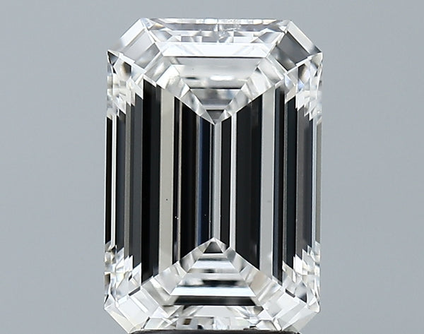 Lab-Grown 2.53 Carat Emerald Cut Diamond color F Clarity VS1, precious stones, engagement diamonds