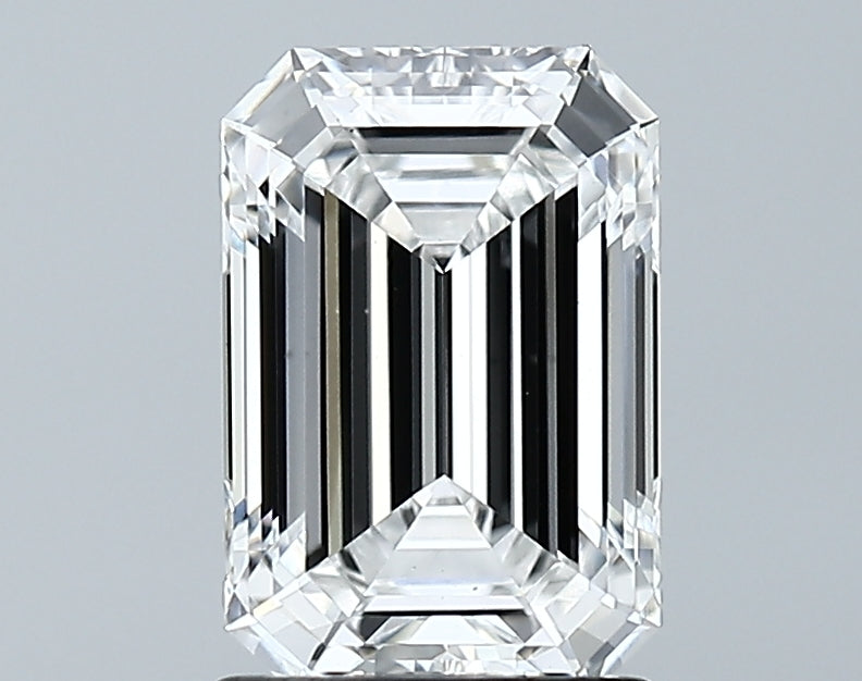 Lab-Grown 1.77 Carat Emerald Cut Diamond color E Clarity VS2 With GIA Certificate, precious stones, engagement diamonds