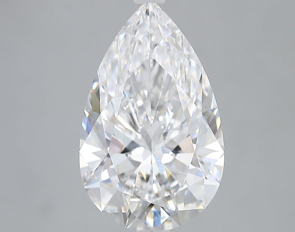 Lab-Grown 2.84 Carat Pear Shape Diamond color D Clarity VVS1 With GIA Certificate, precious stones, engagement diamonds