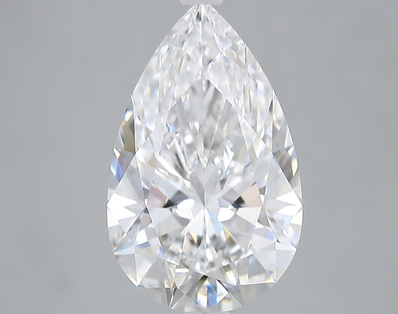 Lab-Grown 2.84 Carat Pear Shape Diamond color D Clarity VVS1 With GIA Certificate, precious stones, engagement diamonds