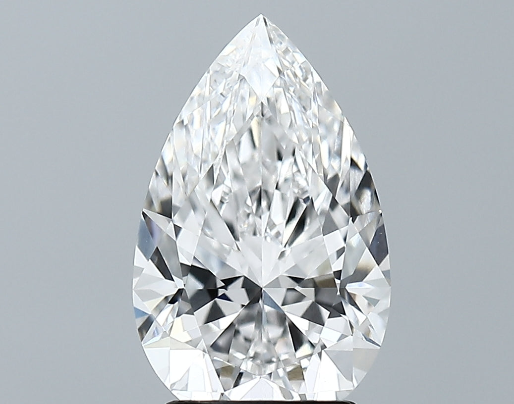 Lab-Grown 2.78 Carat Pear Shape Diamond color E Clarity VVS1 With GIA Certificate, precious stones, engagement diamonds