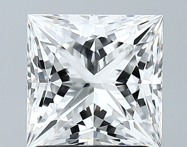 Lab-Grown 1.91 Carat Princess Cut Diamond color E Clarity VS1 With GIA Certificate, precious stones, engagement diamonds