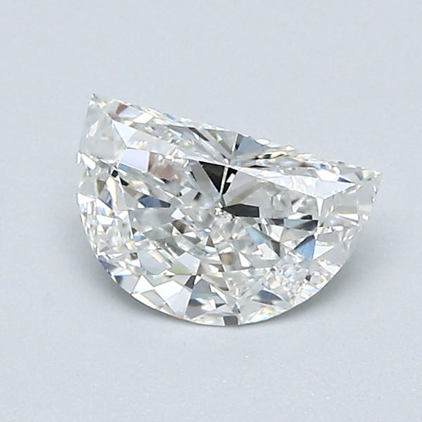 0.71 Carat Half Moon Shape Diamond color H Clarity VS1, natural diamonds, precious stones, engagement diamonds