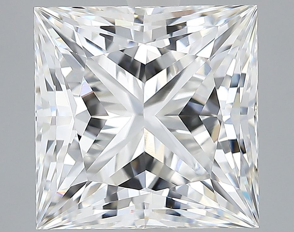 Lab-Grown 4.66 Carat Princess Cut Diamond color E Clarity VVS2, precious stones, engagement diamonds