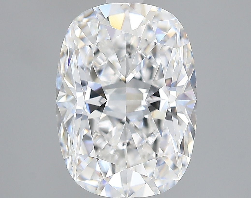 Lab-Grown 2.70 Carat Cushion Brilliant Diamond color D Clarity VVS2, precious stones, engagement diamonds