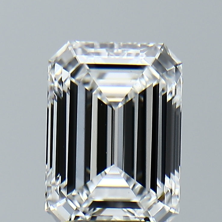 Lab-Grown 2.57 Carat Emerald Cut Diamond color E Clarity VS1, precious stones, engagement diamonds