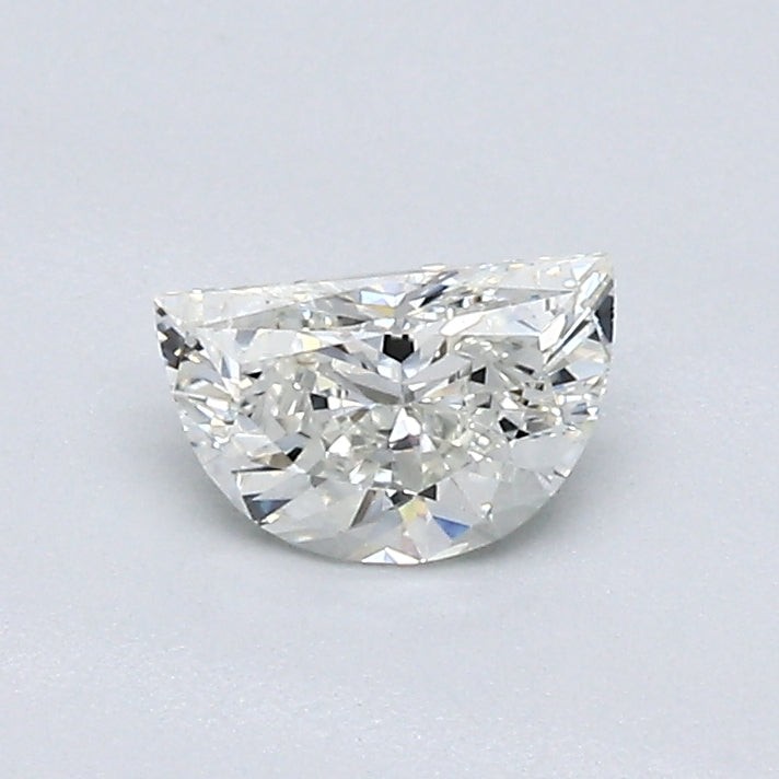 0.38 Carat Half Moon Shape Natural Mined Diamond J Color SI1 Clarity With GIA Certificate, natural diamonds, precious stones, engagement diamonds