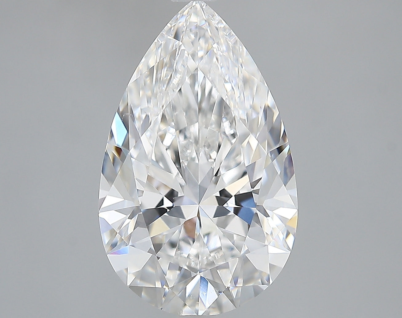 Lab-Grown 3.32 Carat Pear Shape Diamond color D Clarity VVS2, precious stones, engagement diamonds