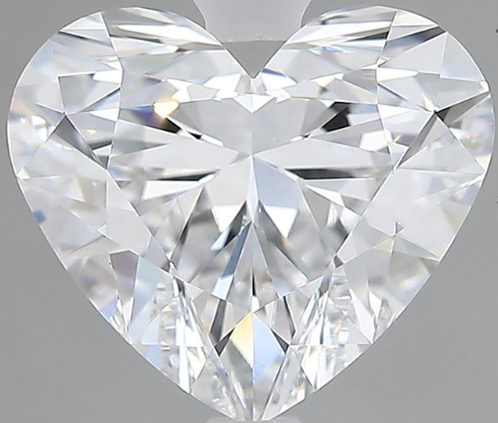 Lab-Grown 2.61 Carat Heart Shape Diamond color D Clarity VS1 With GIA Certificate, precious stones, engagement diamonds