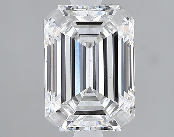 Lab-Grown 2.04 Carat Emerald Cut Diamond color E Clarity VS2 With GIA Certificate, precious stones, engagement diamonds