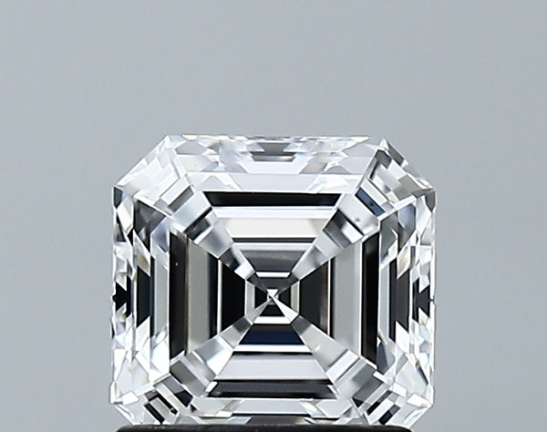 Lab-Grown 1.24 Carat Asscher Cut Diamond color D Clarity VVS2 With GIA Certificate, precious stones, engagement diamonds