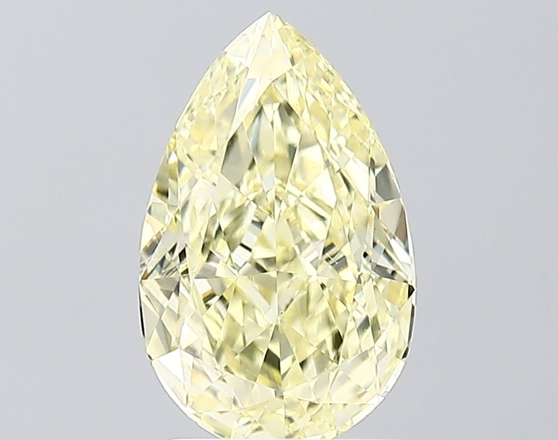 Lab-Grown 2.18 Carat Pear Shape Diamond color FI.YL Clarity VS1, precious stones, engagement diamonds