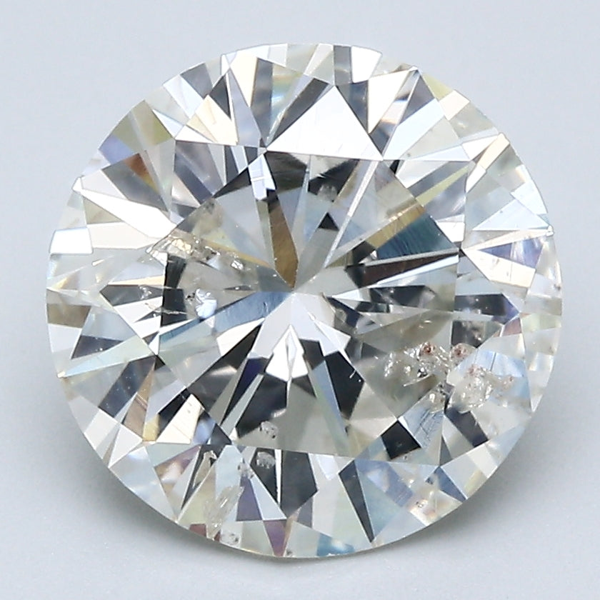 4.41 Carat Round Brilliant Natural Mined Diamond J Color I1 Clarity With GIA Certificate, natural diamonds, precious stones, engagement diamonds