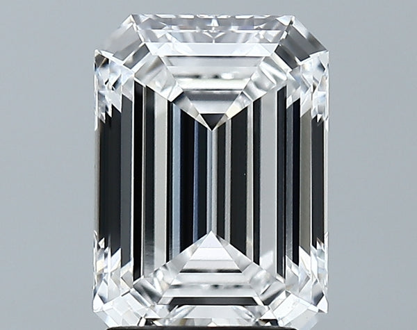 Lab-Grown 2.70 Carat Emerald Cut Diamond color E Clarity VVS2 With GIA Certificate, precious stones, engagement diamonds