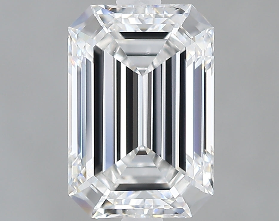 Lab-Grown 2.10 Carat Emerald Cut Diamond color E Clarity VVS2 With GIA Certificate, precious stones, engagement diamonds