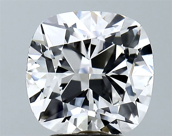 Lab-Grown 3.13 Carat Square Cushion Cut Diamond color E Clarity VVS2 With GIA Certificate, precious stones, engagement diamonds