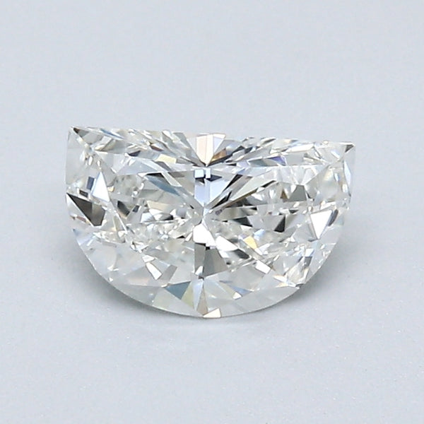 0.56 Carat Half Moon Shape Diamond color H Clarity VVS2, natural diamonds, precious stones, engagement diamonds