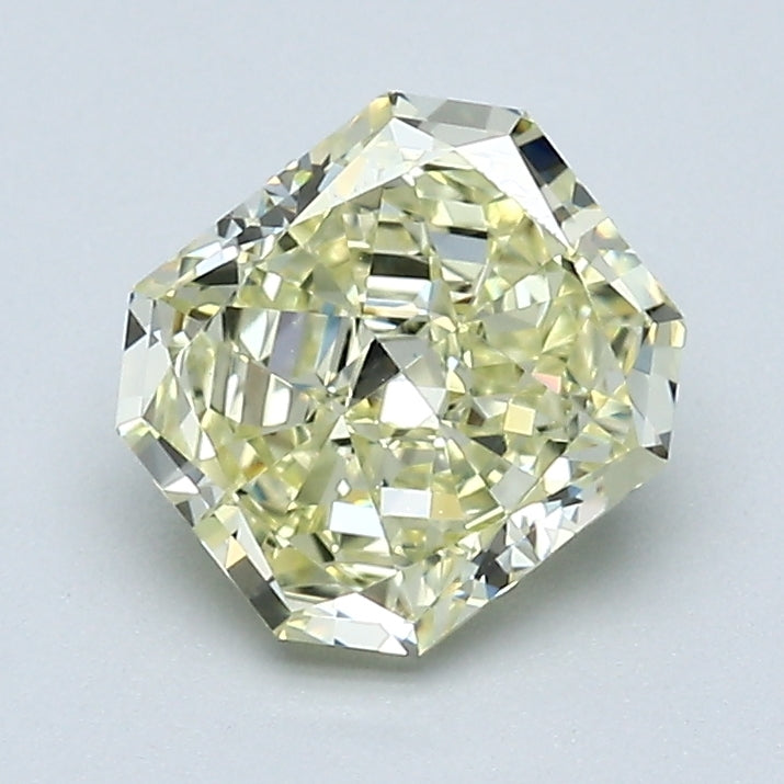 1.36 Carat Radiant Cut Diamond color Fancy Light  Yellow Clarity VVS1, natural diamonds, precious stones, engagement diamonds