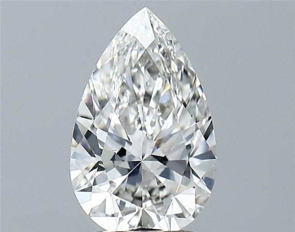 Lab-Grown 1.88 Carat Pear Shape Diamond color E Clarity VS1, precious stones, engagement diamonds