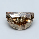 0.78 Carat Half Moon Shape Diamond color Fancy  Brown Clarity VVS1, natural diamonds, precious stones, engagement diamonds