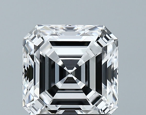 Lab-Grown 2.05 Carat Asscher Cut Diamond color D Clarity VVS2 With GIA Certificate, precious stones, engagement diamonds