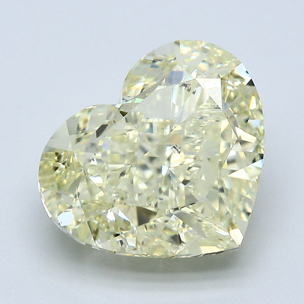 5.52 Carat Heart Shape Natural Mined Diamond Fancy Light  Yellow Color SI1 Clarity With GIA Certificate, natural diamonds, precious stones, engagement diamonds