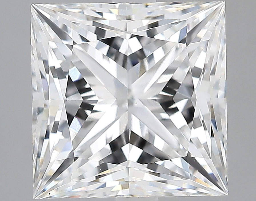 Lab-Grown 4.10 Carat Princess Cut Diamond color E Clarity VVS2, precious stones, engagement diamonds