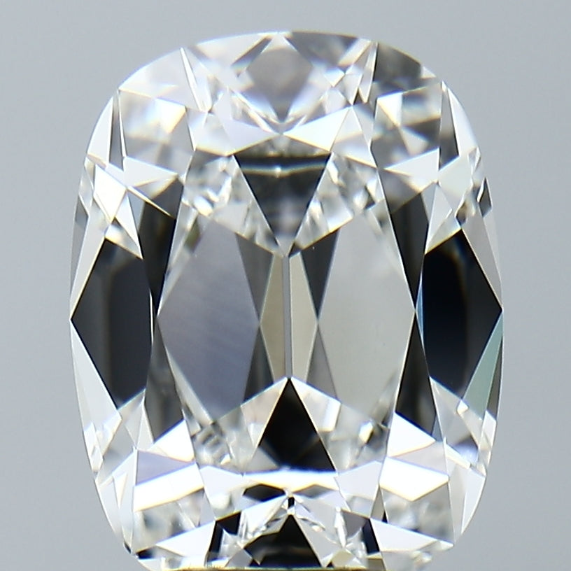 Lab-Grown 5.14 Carat Antique Cushion Cut Diamond color E Clarity VVS2, precious stones, engagement diamonds