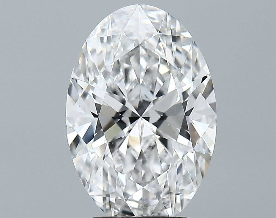 Lab-Grown 2.72 Carat Oval Shape Diamond color D Clarity VS1, precious stones, engagement diamonds