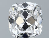 Lab-Grown 4.10 Carat Antique Cushion Cut Diamond color F Clarity VS2 With GIA Certificate, precious stones, engagement diamonds