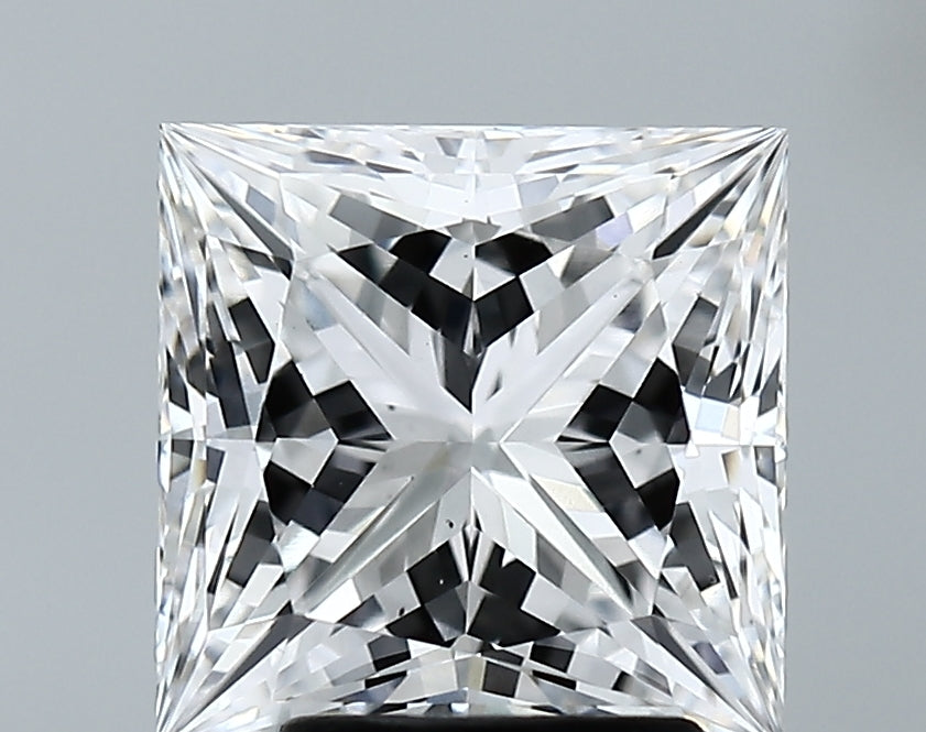 Lab-Grown 3.68 Carat Princess Cut Diamond color E Clarity VS2 With GIA Certificate, precious stones, engagement diamonds