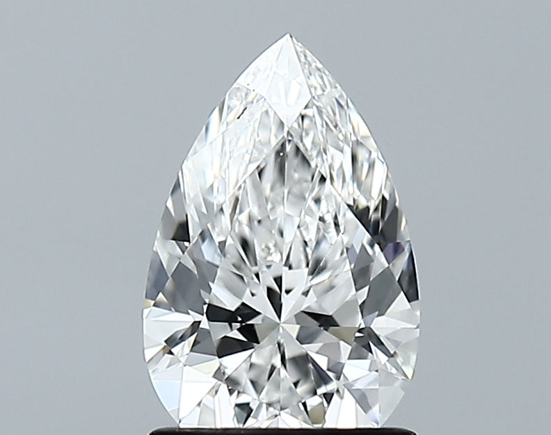 Lab-Grown 1.21 Carat Pear Shape Diamond color E Clarity VVS2 With GIA Certificate, precious stones, engagement diamonds