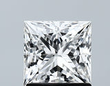 Lab-Grown 1.31 Carat Princess Cut Diamond color F Clarity VVS2 With GIA Certificate, precious stones, engagement diamonds