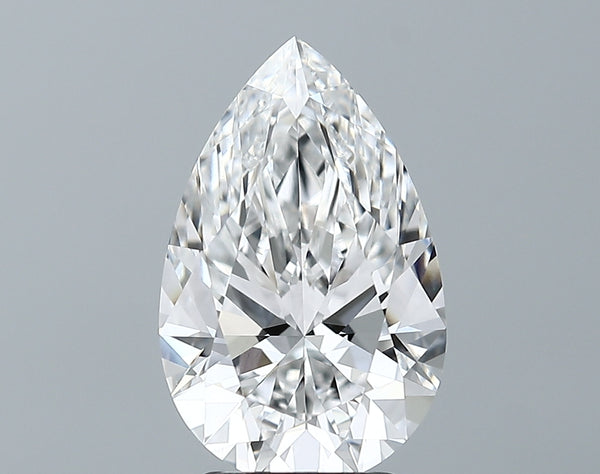 Lab-Grown 3.28 Carat Pear Shape Diamond color E Clarity VS1 With GIA Certificate, precious stones, engagement diamonds