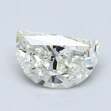 0.80 Carat Half Moon Shape Diamond color J Clarity VVS1, natural diamonds, precious stones, engagement diamonds