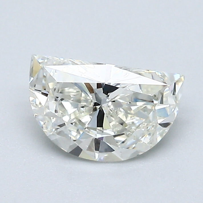 0.80 Carat Half Moon Shape Diamond color J Clarity VVS1, natural diamonds, precious stones, engagement diamonds