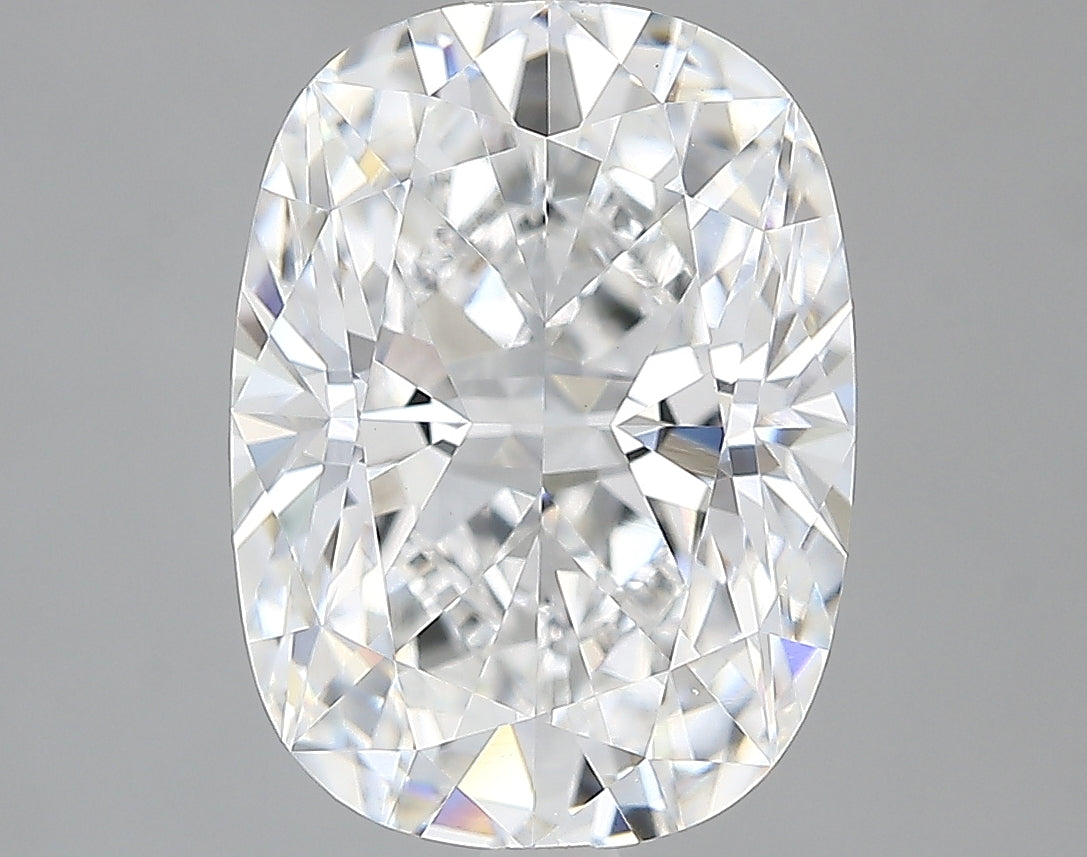 Lab-Grown 3.27 Carat Cushion Brilliant Diamond color E Clarity VVS2, precious stones, engagement diamonds