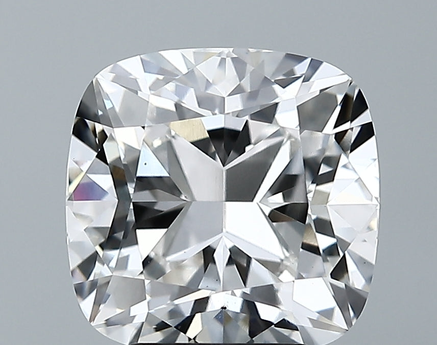 Lab-Grown 4.01 Carat Square Cushion Cut Diamond color G Clarity VS2, precious stones, engagement diamonds