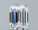 Lab-Grown 0.97 Carat Emerald Cut Diamond color E Clarity VVS2, precious stones, engagement diamonds